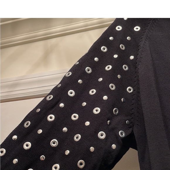 RARE Topshop Grommets Sweater Size 8 - Picture 4 of 5